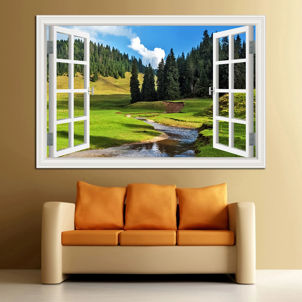 Bos 3D Venster Landschap Muurs - Interior Design Kitchen recensie en prijs