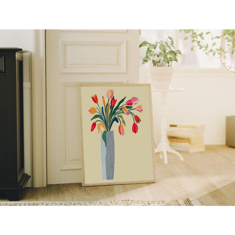 2 stuks tulpbloemen canvas kun - Interior Design Kitchen recensie en prijs