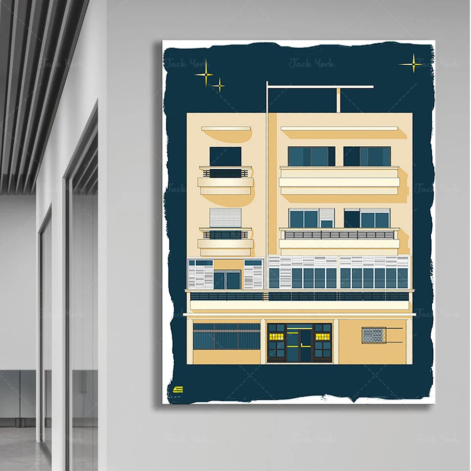 Bauhaus Tel Aviv Print Moderne - Interior Design York recensie en prijs