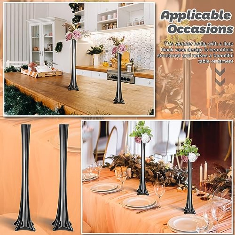 Bruiloft centerpiece glazen zw - Fluted Vase Tall recensie en prijs